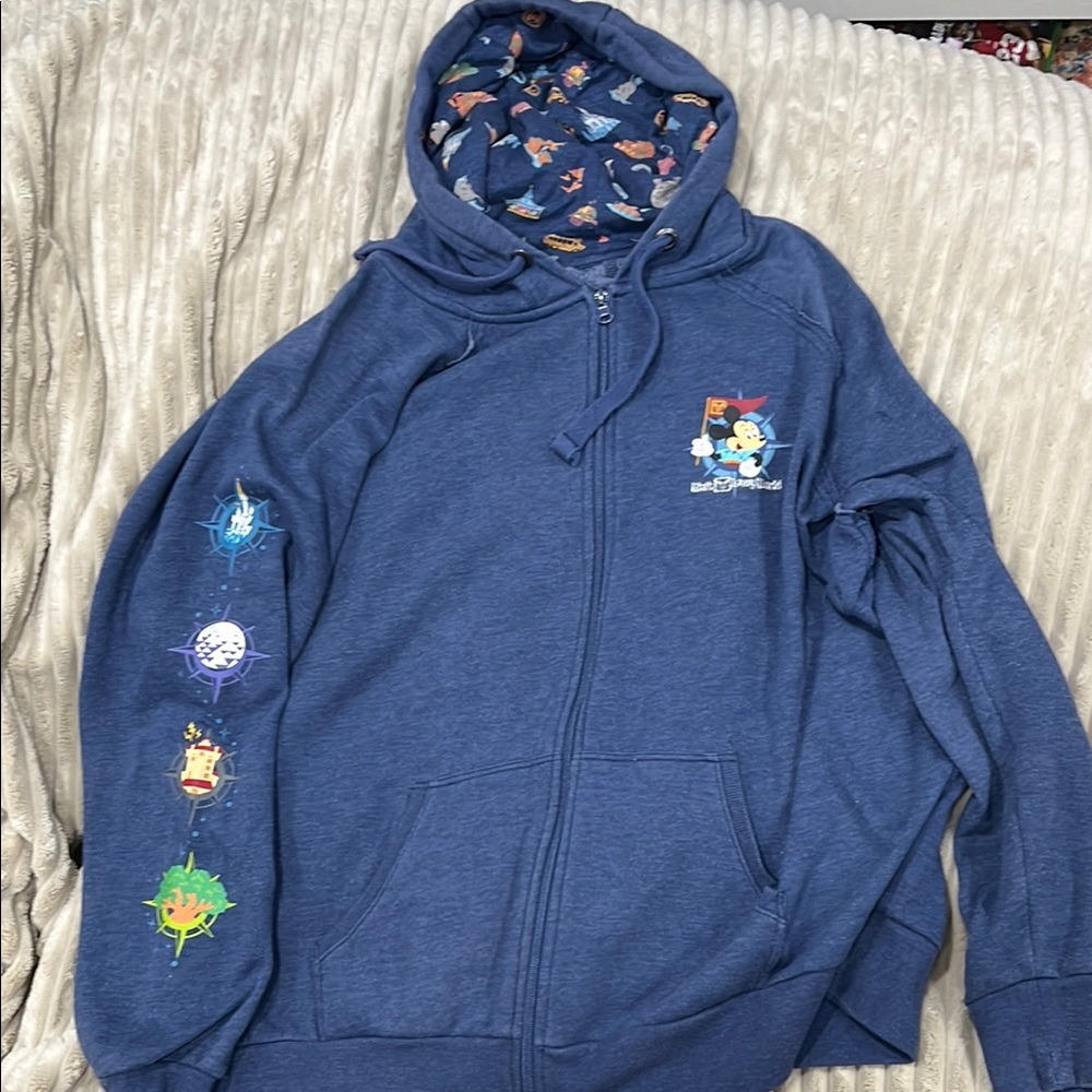 Blue Disney Zip-Up Hoodie